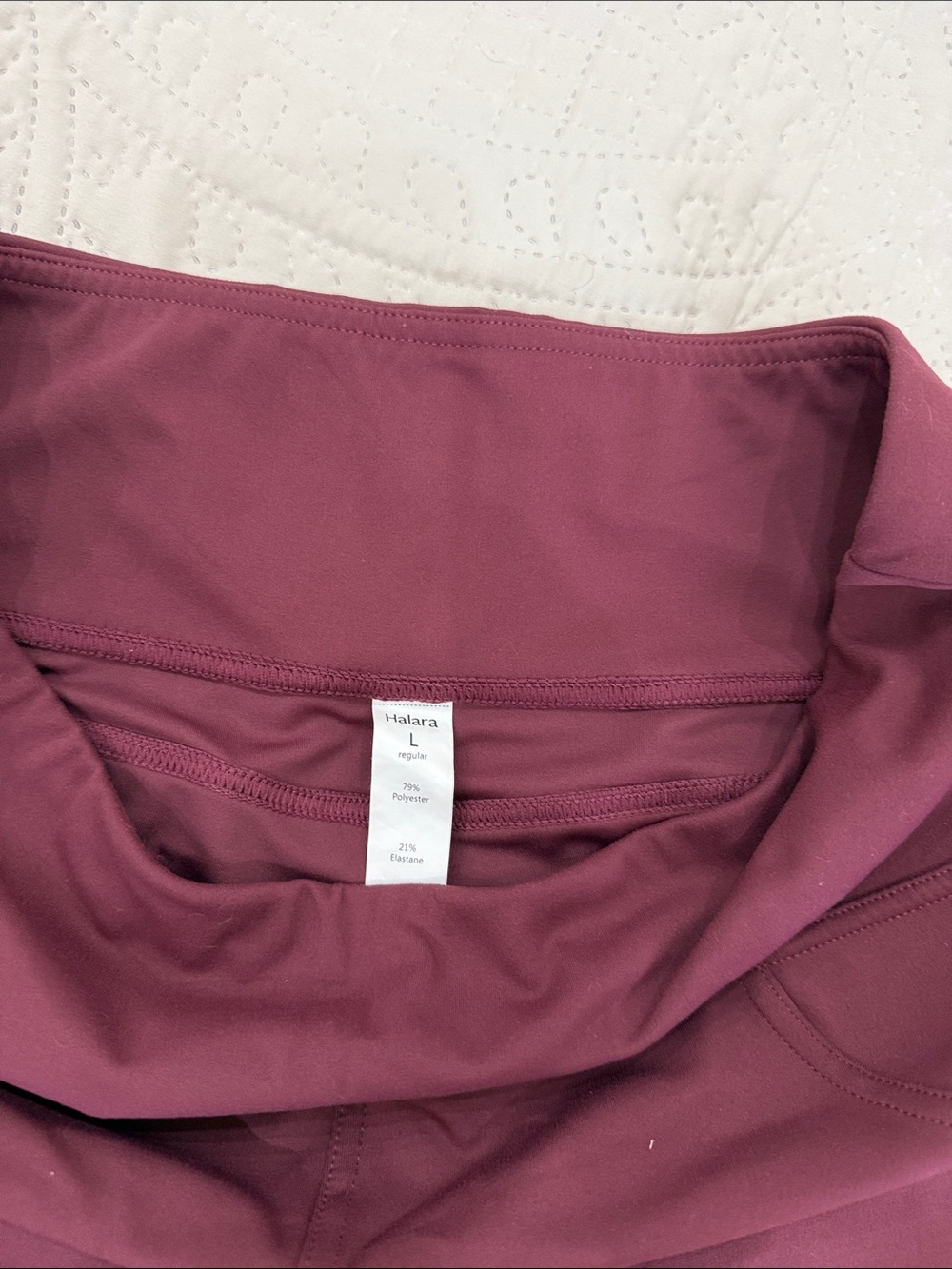 HALARA Women's Boot Cut Flare Pants in Plum